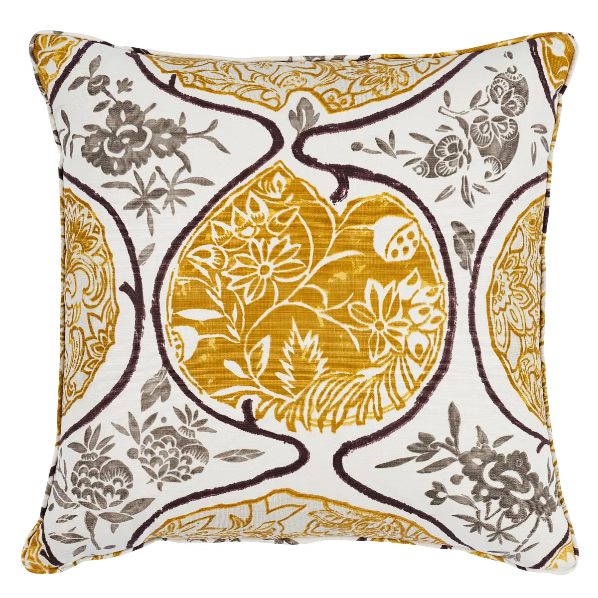 Katsugi Pillow_ GOLD & MUSHROOM