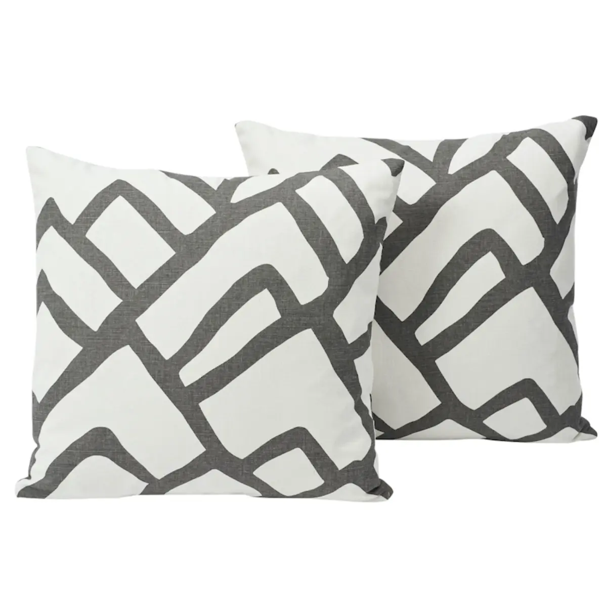 Zimba Pillow_ CHARCOAL & WHITE