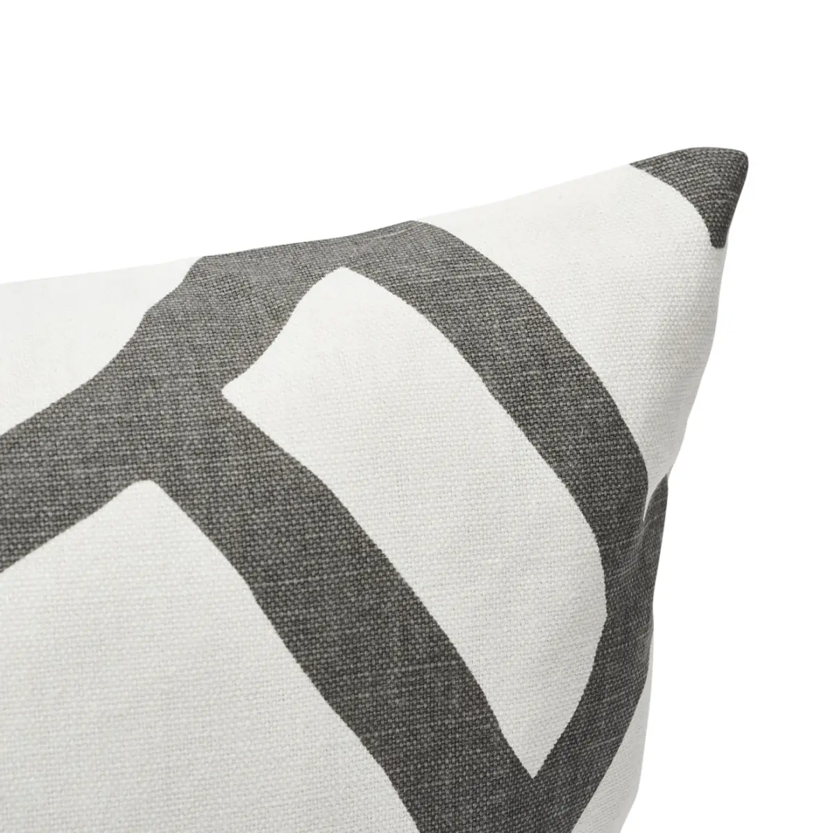 Zimba Pillow_ CHARCOAL & WHITE