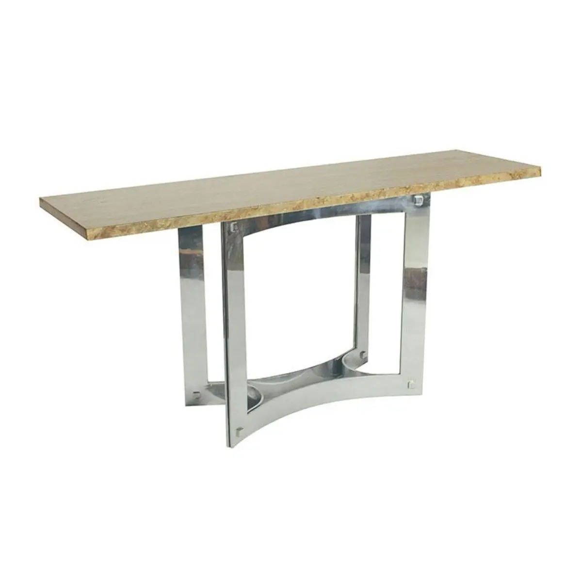 Vintage Console with Stone Top_ 