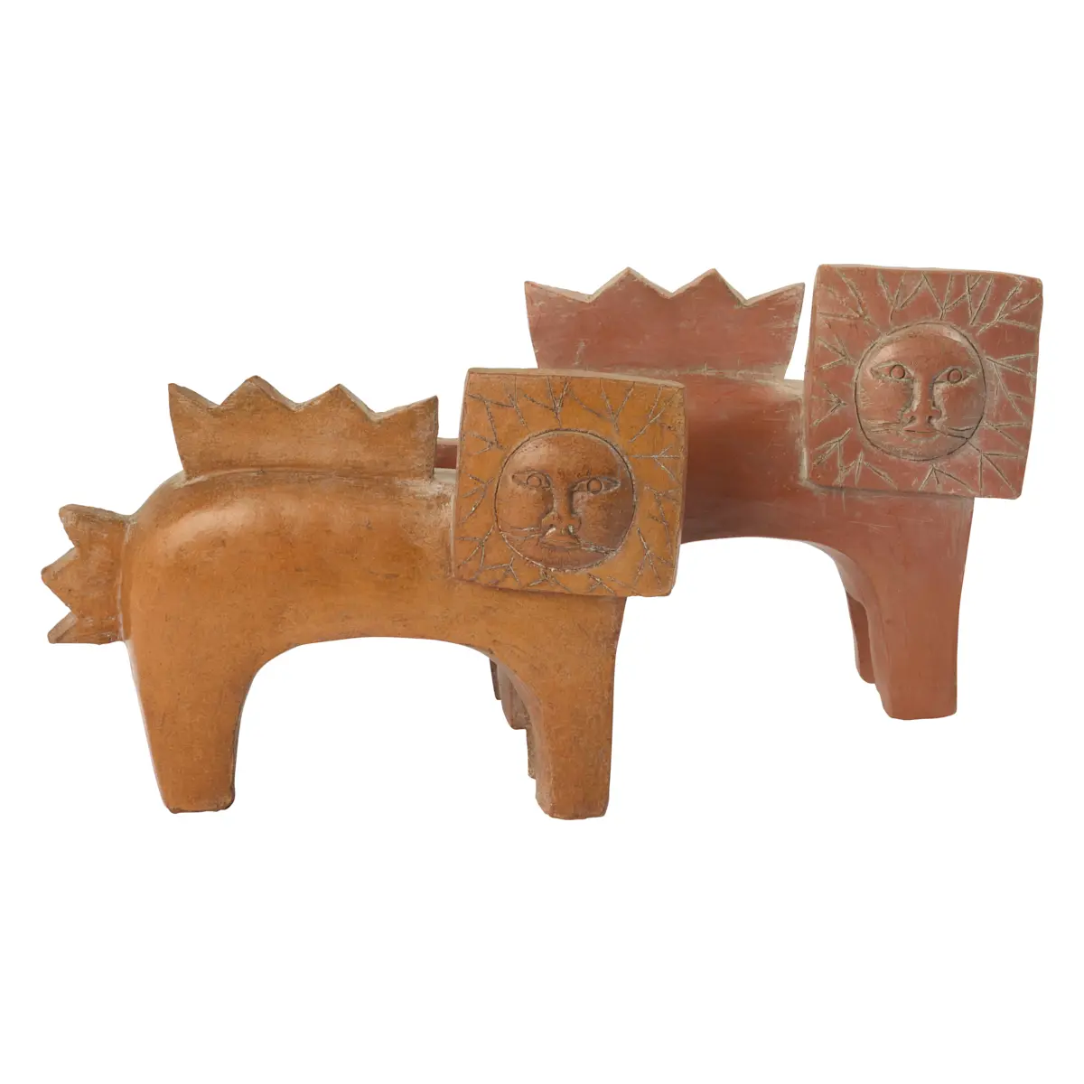 Mid-C Ceramic Lion Book Ends_ 