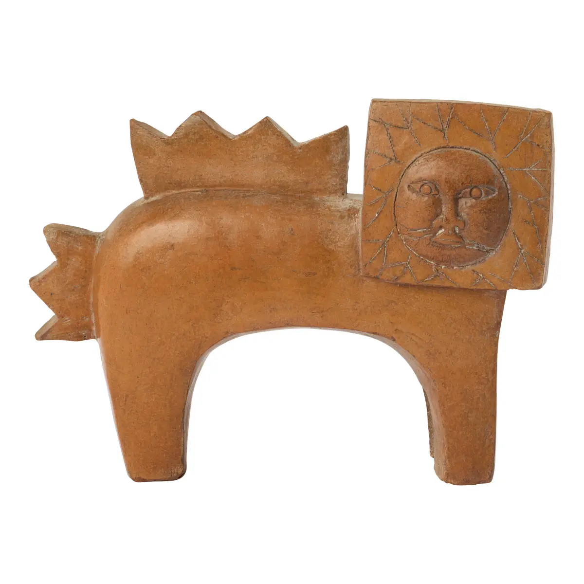 Mid-C Ceramic Lion Book Ends_ 