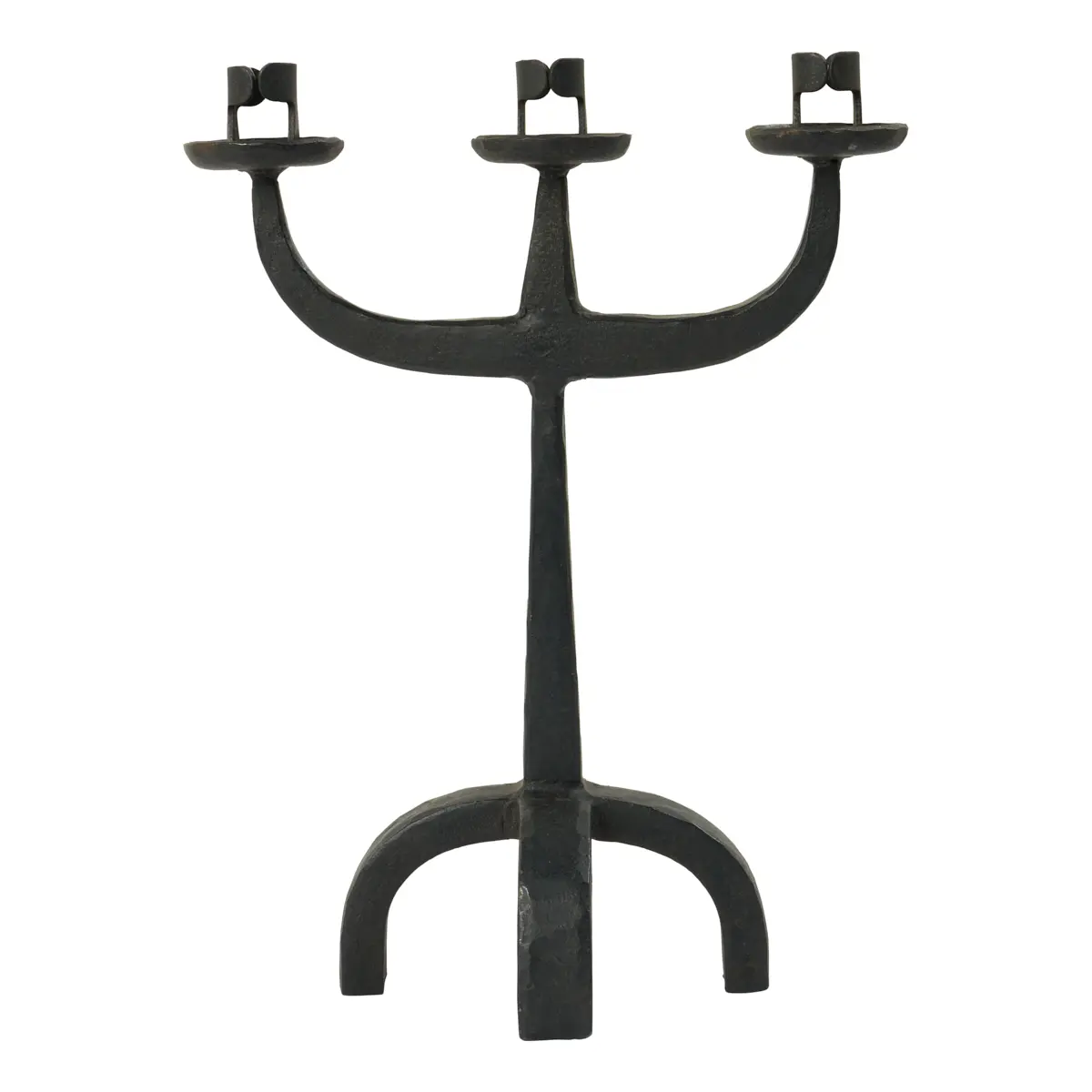 Mid-C Wrought Iron Candleabra_ 