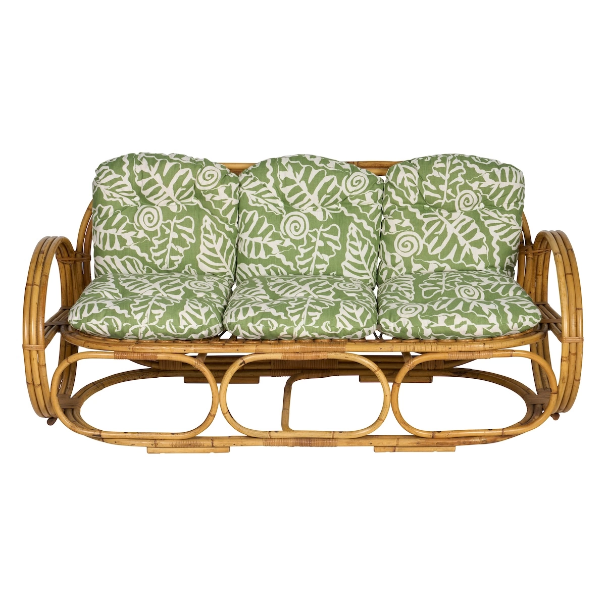 Italian Rattan Sofa, 1960's_ 