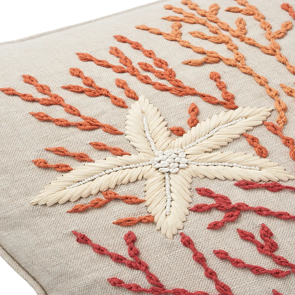 Starfish Pillow_ CORAL