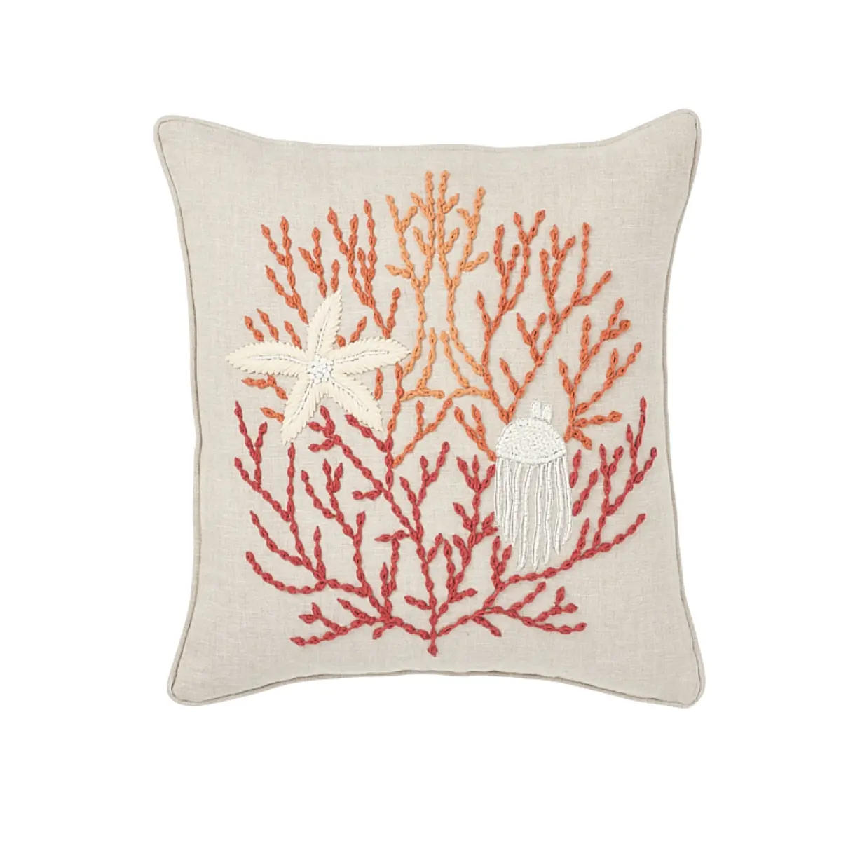 Starfish Pillow_ CORAL