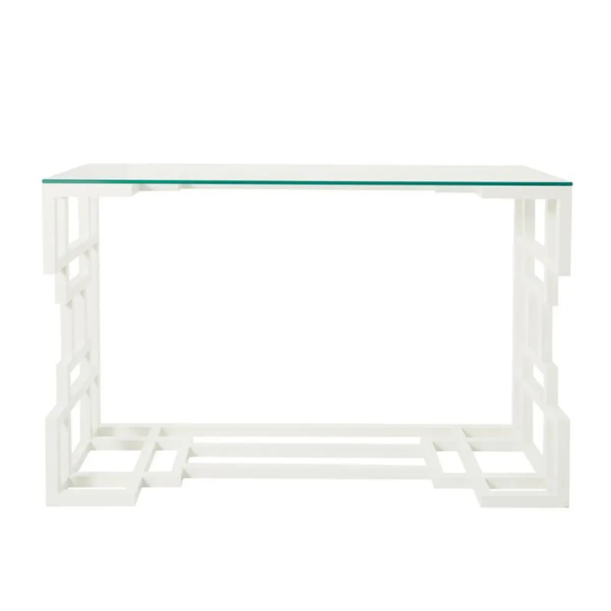 White Painted Console Table_ 