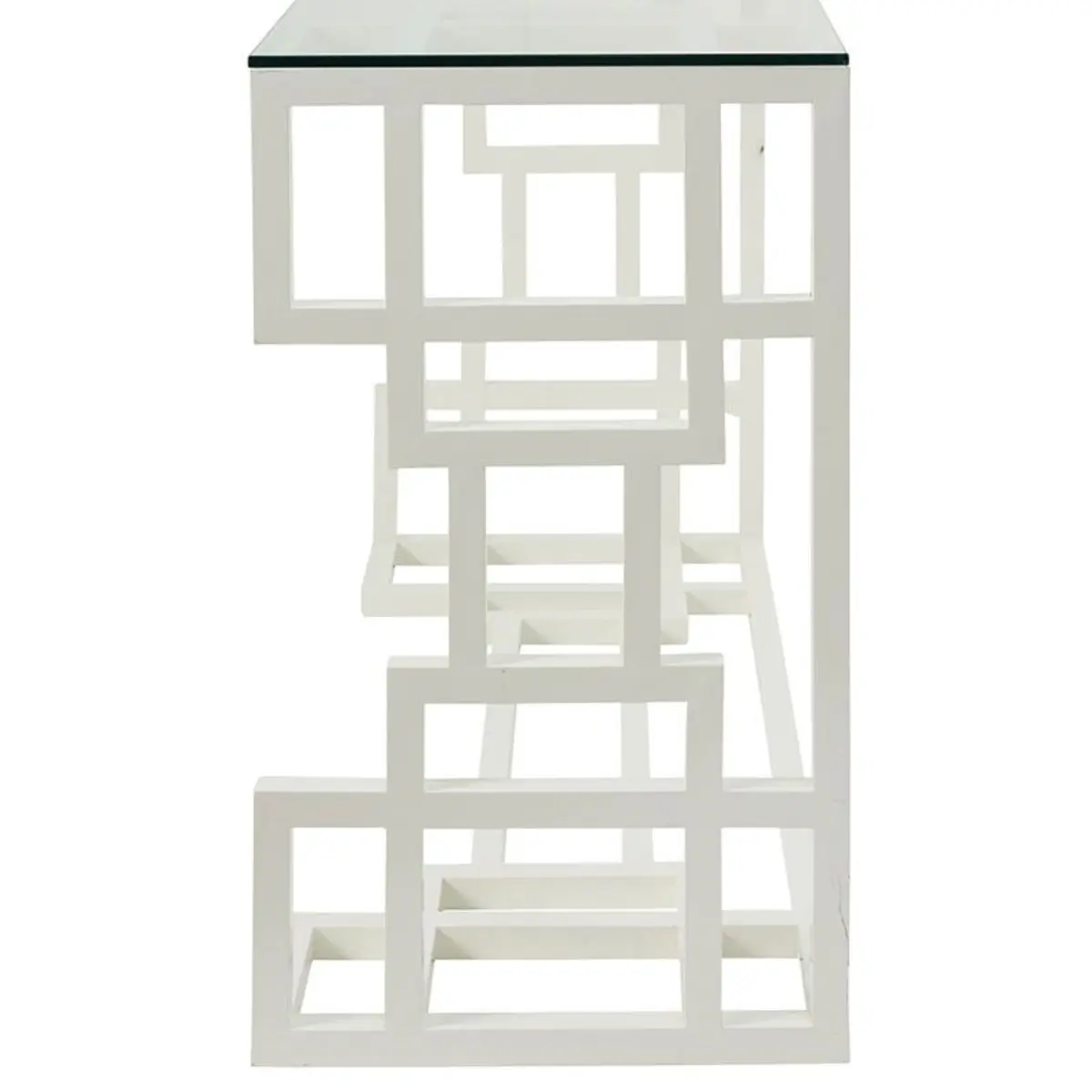 White Painted Console Table_ 