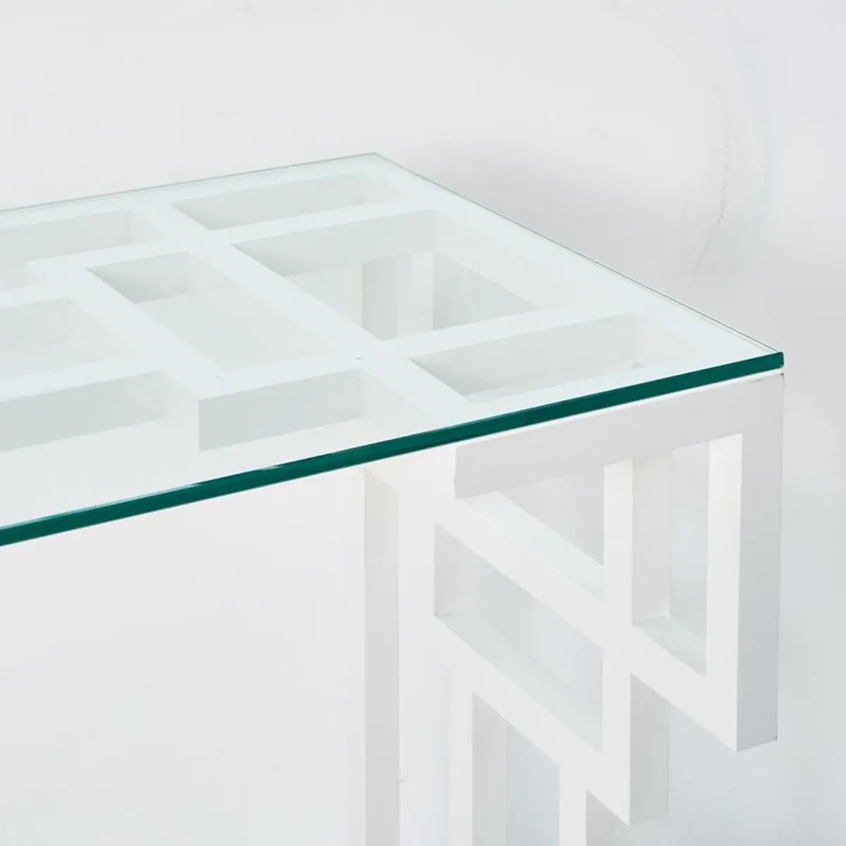 White Painted Console Table_ 