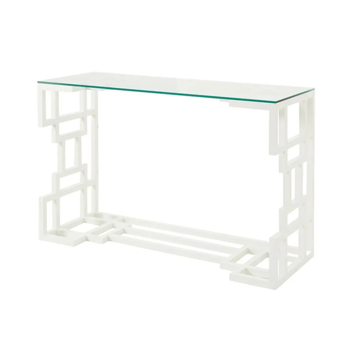White Painted Console Table_ 