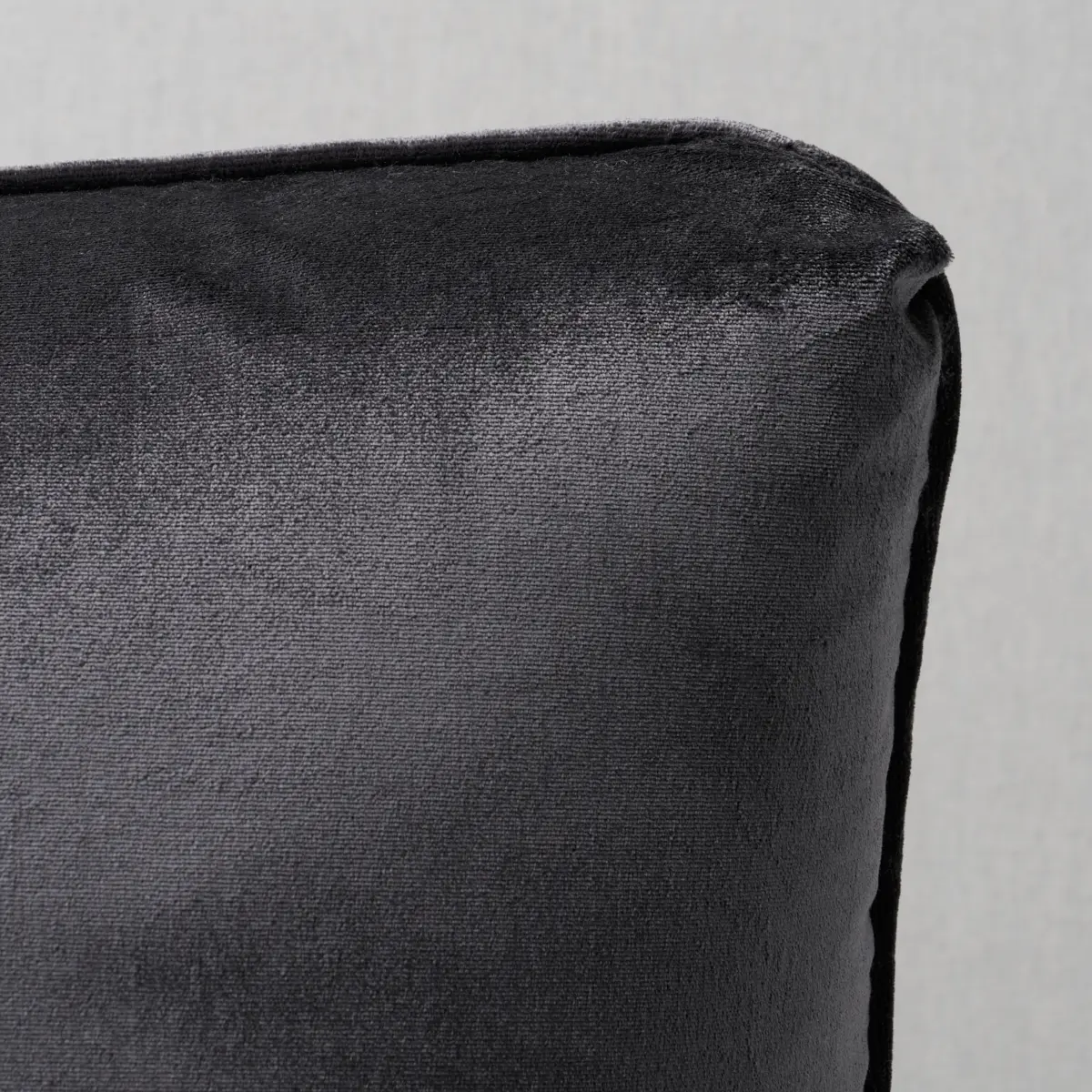 Venetian Silk Velvet Pillow_ GRAPHITE