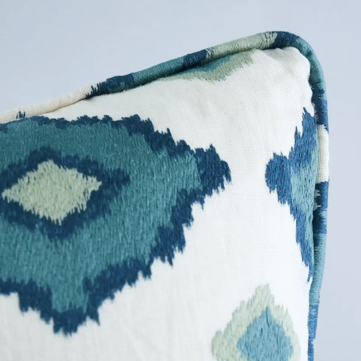 Sikar Embroidery Pillow_ SKY BLUE