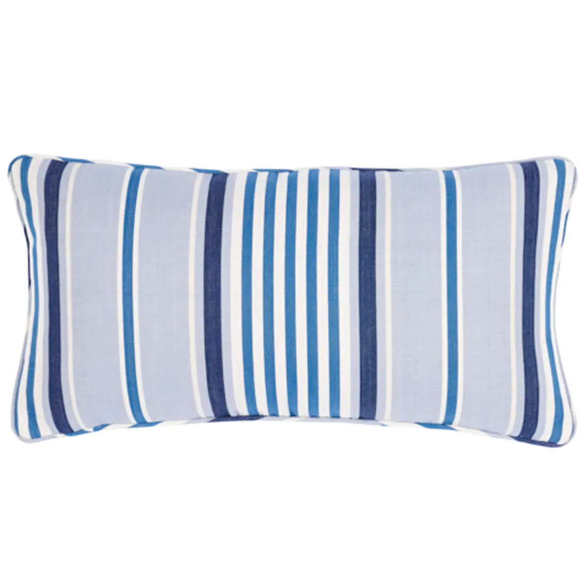 Minzer Cotton Stripe Pillow_ BLUE