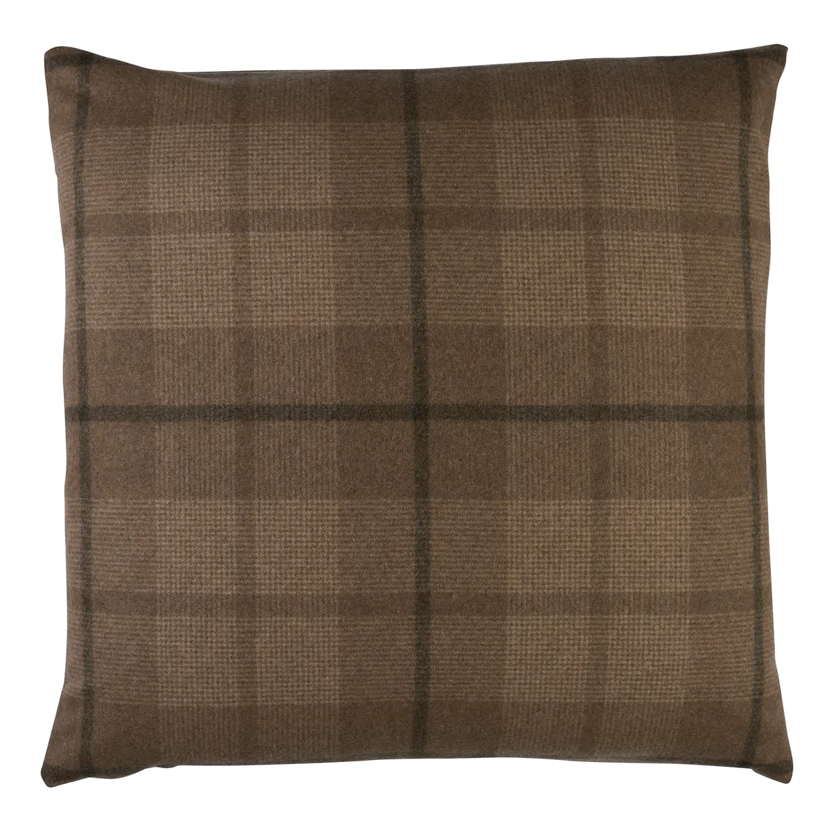 Montana Wool Plaid Pillow_ BUCKSKIN