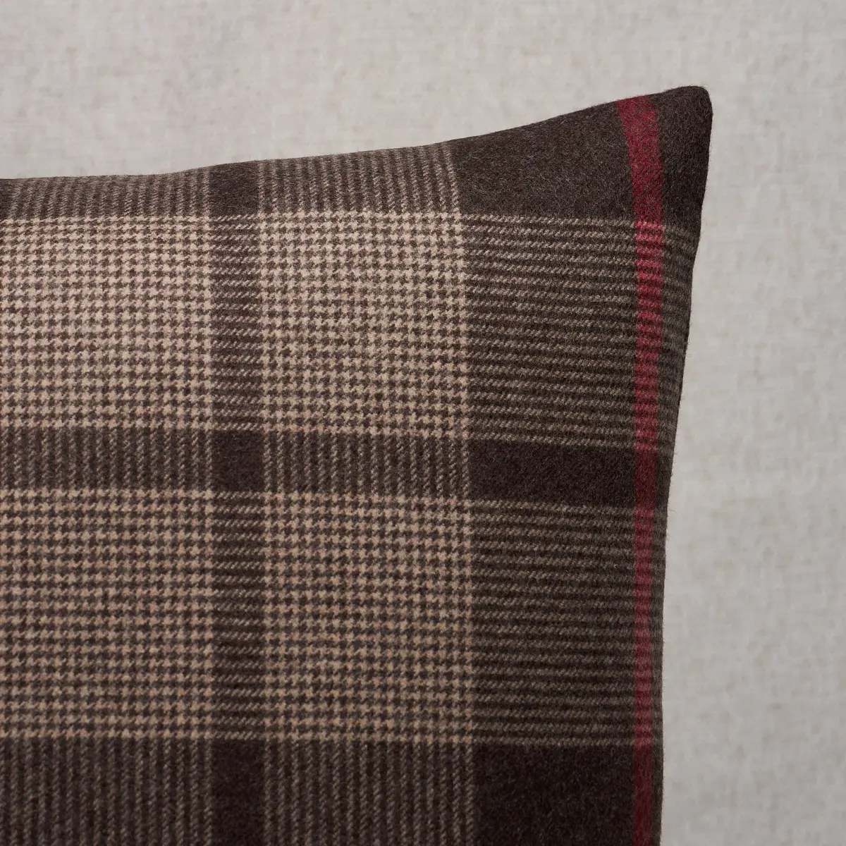 Montana Wool Plaid Pillow_ JAVA