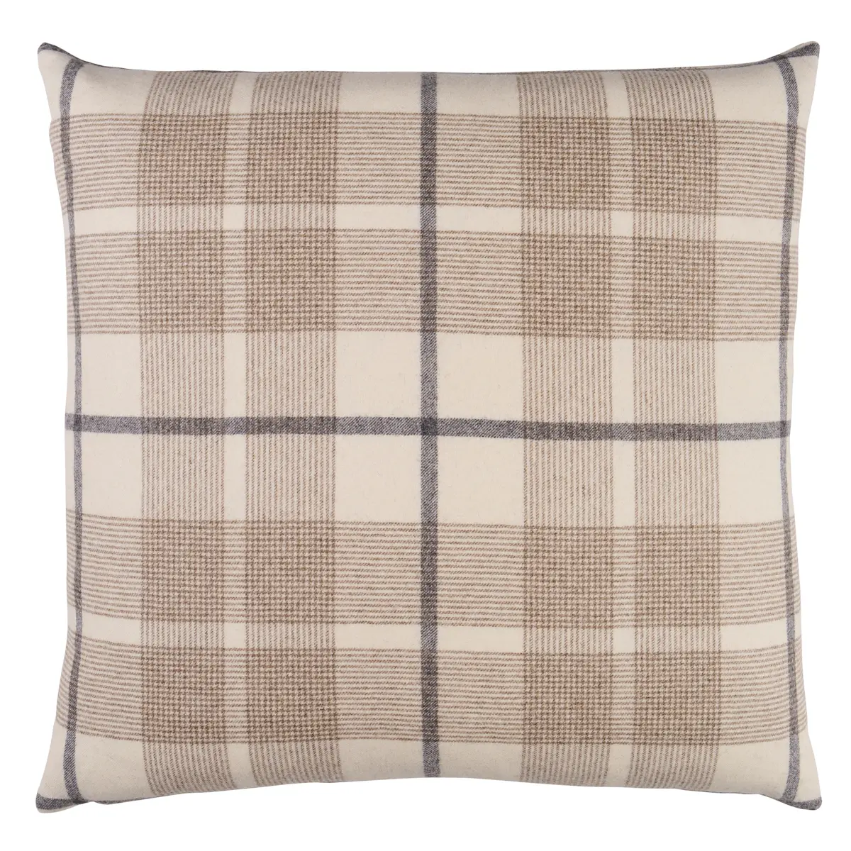 Montana Wool Plaid Pillow_ NEUTRAL