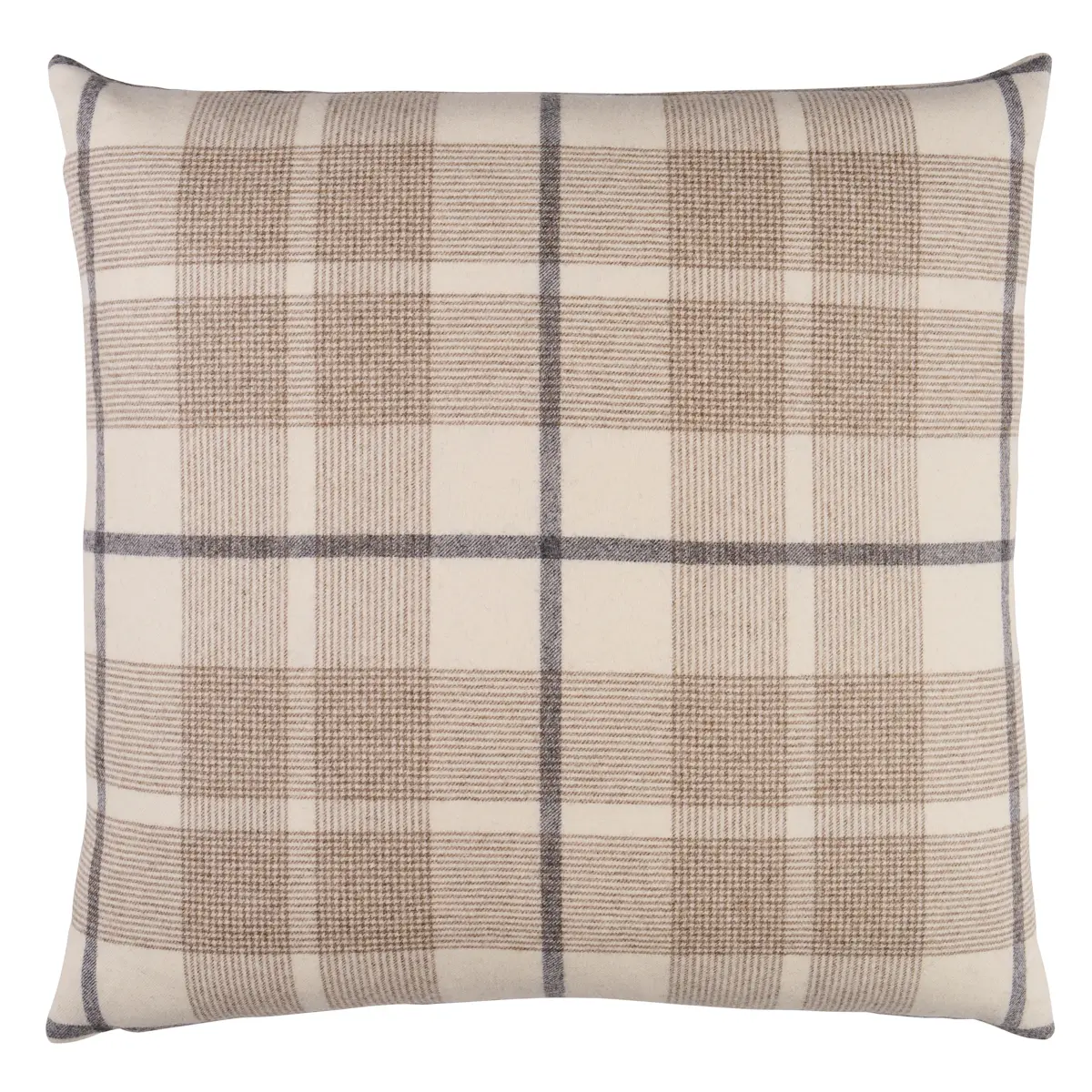 Montana Wool Plaid Pillow_ NEUTRAL
