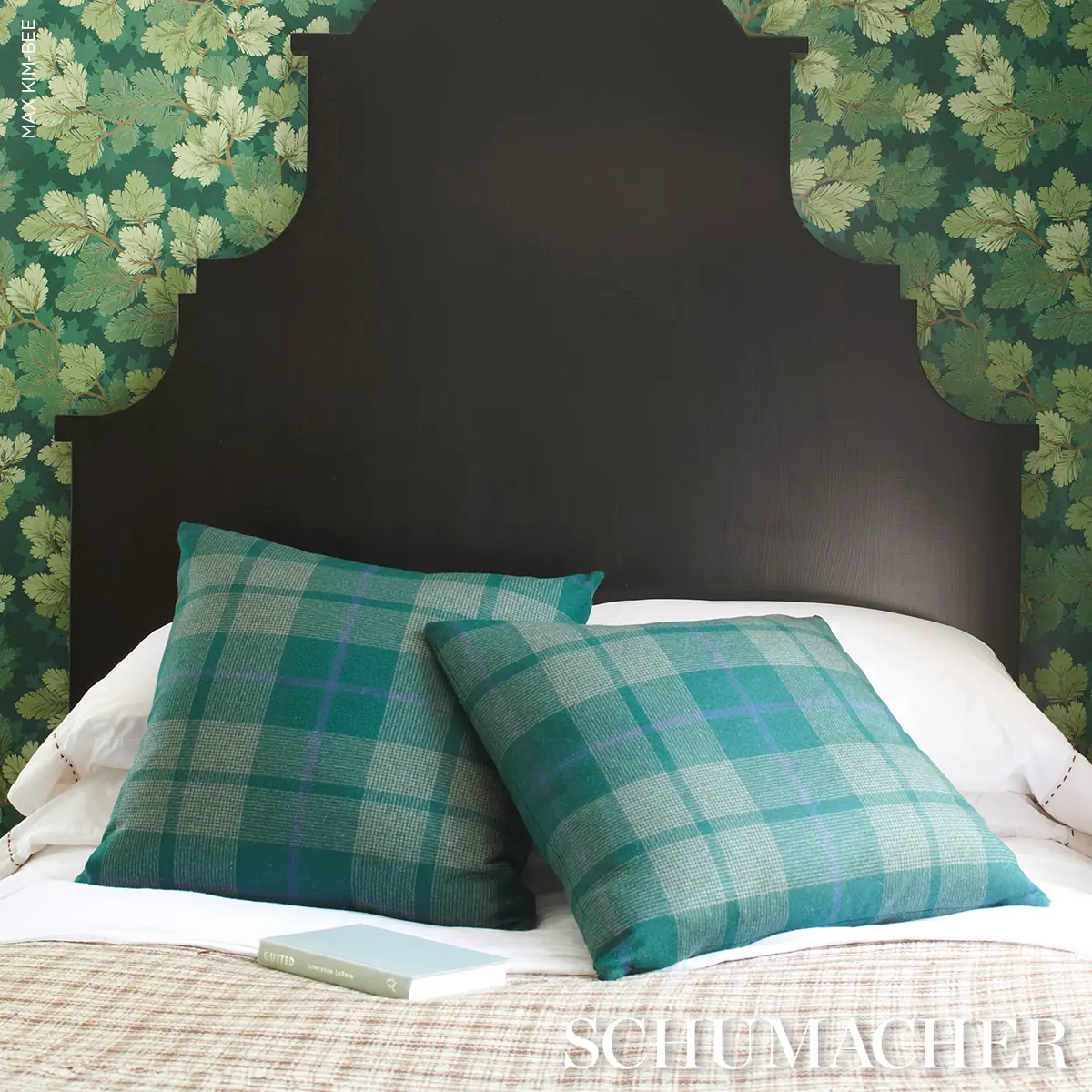 Montana Wool Plaid Pillow_ HUNTER