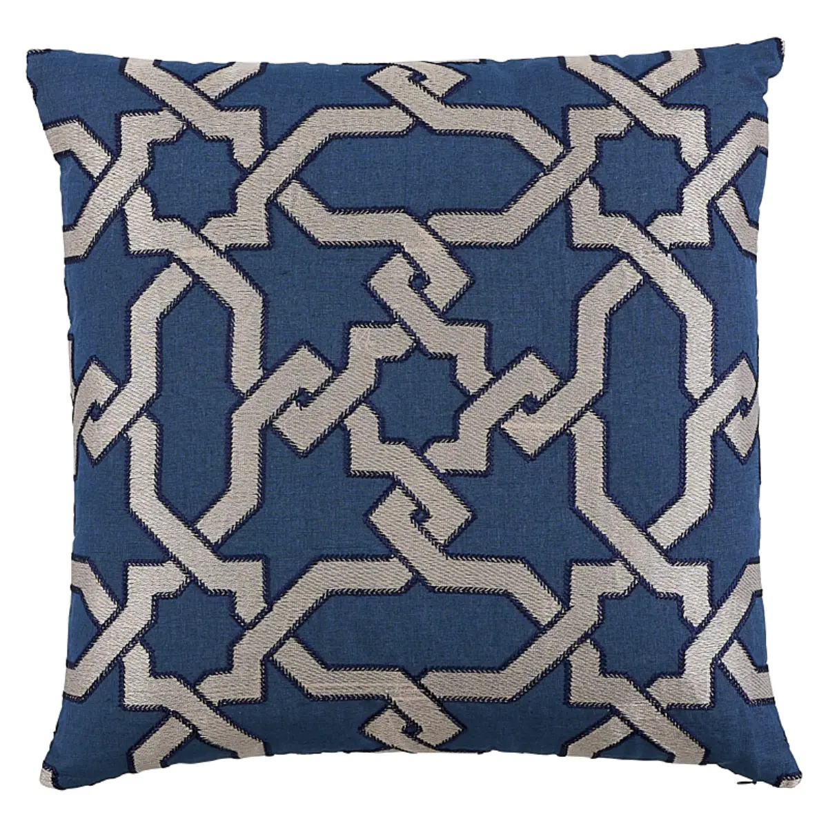Cordoba Embroidery Pillow_ INDIGO