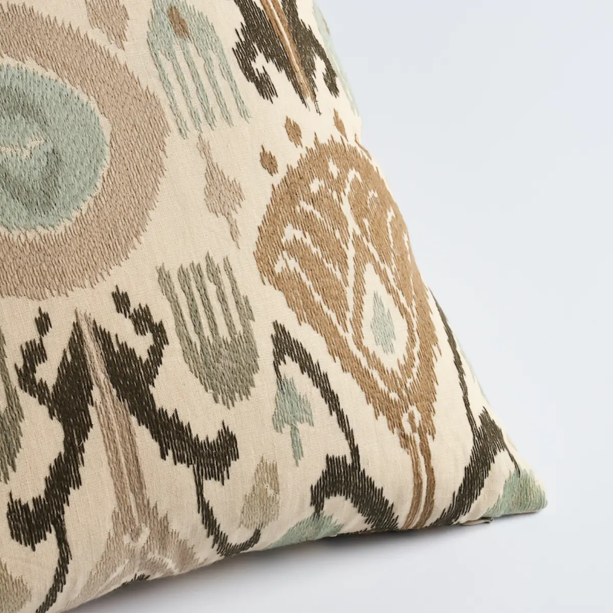 Turkestan Embroidery Pillow_ MOONSTONE