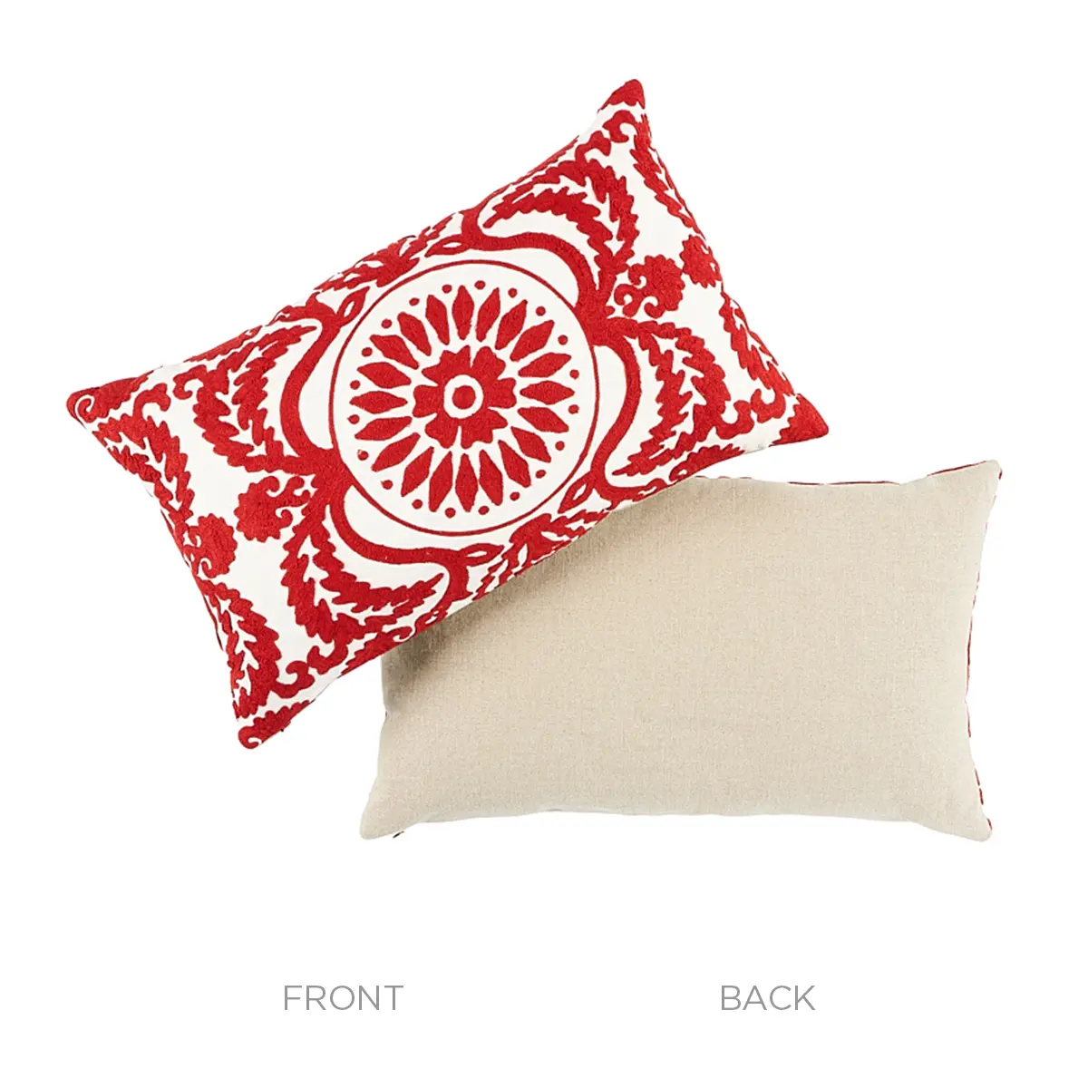 Castanet Embroidery Pillow_ RED