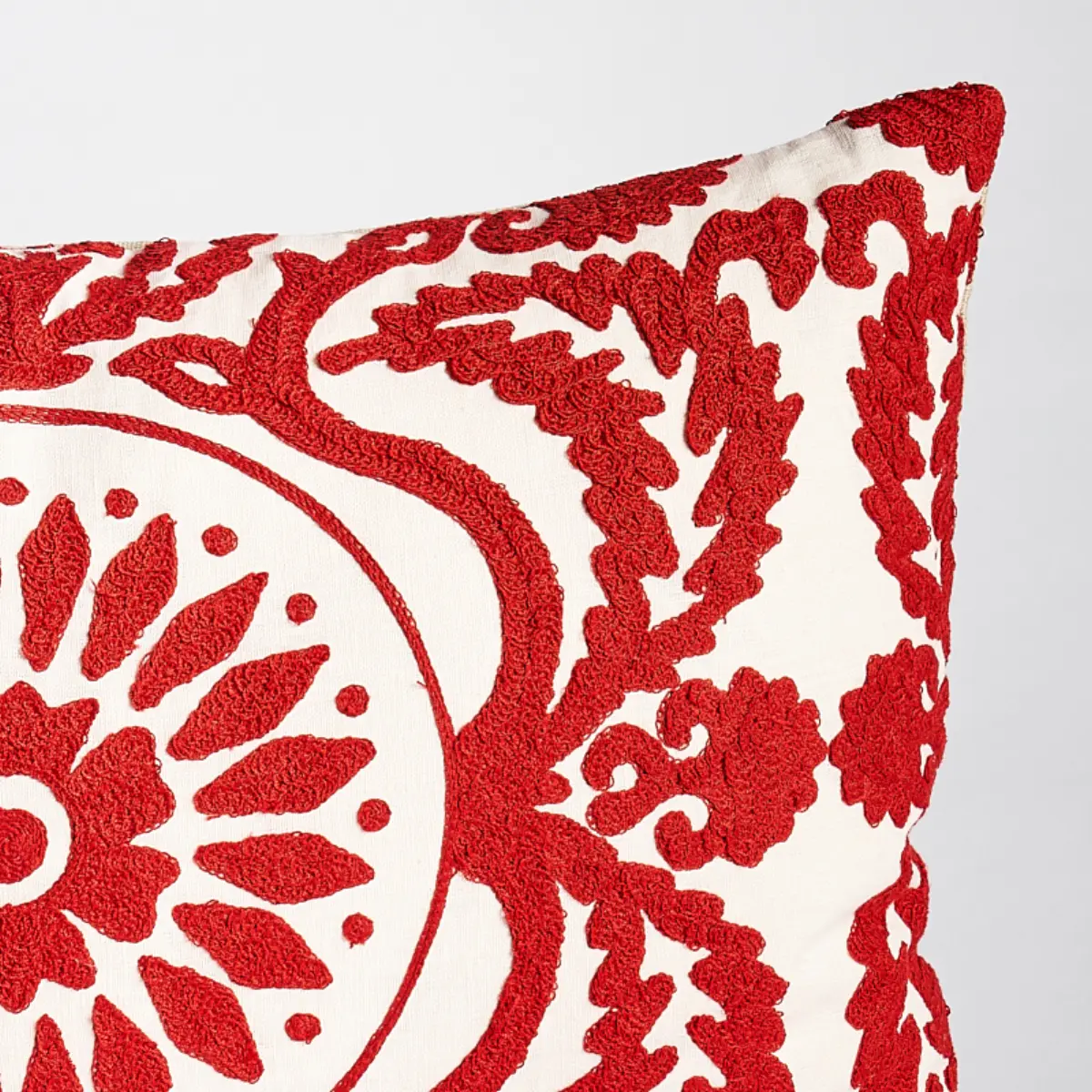 Castanet Embroidery Pillow_ RED