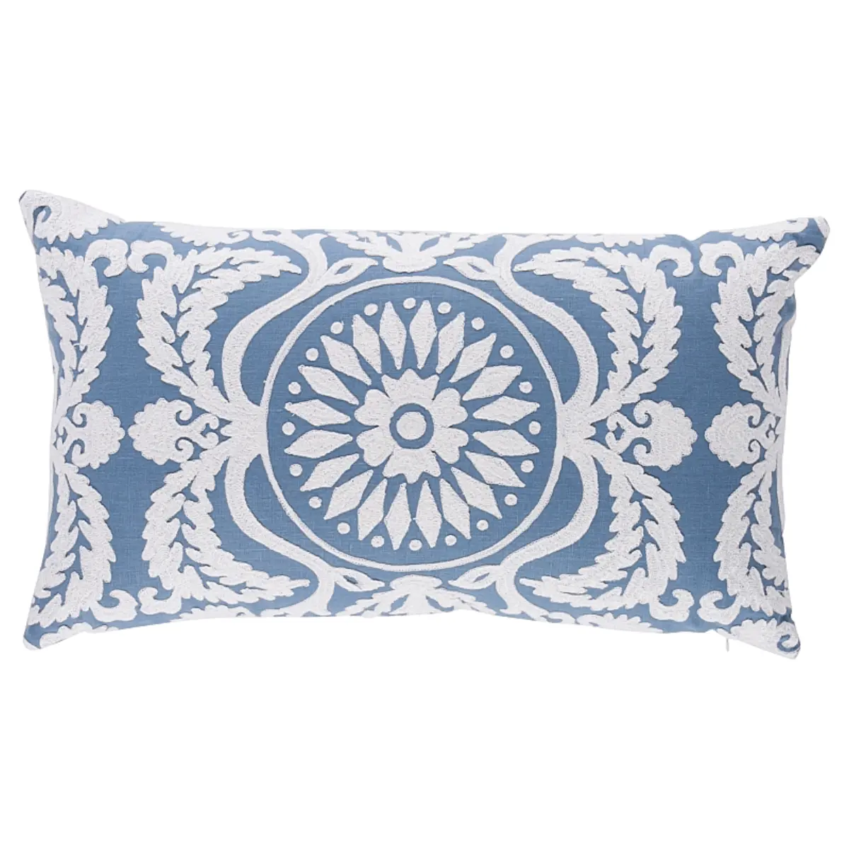 Castanet Embroidery Pillow_ CHAMBRAY