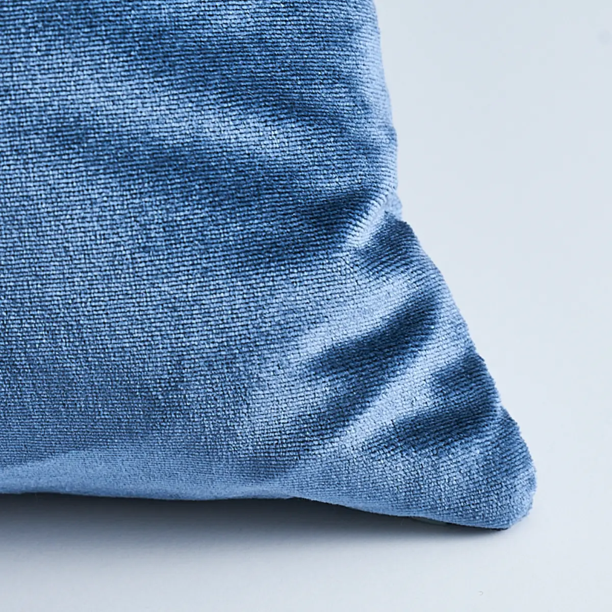 Venetian Silk Velvet Pillow_ CADET