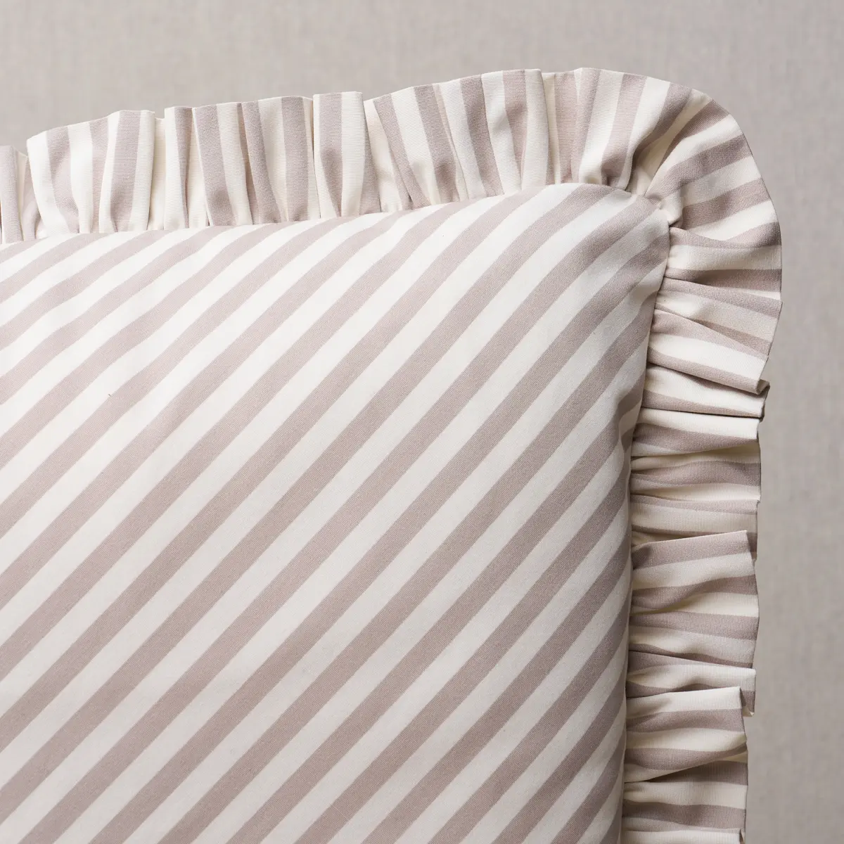 Brigitte Stripe Pillow_ TAUPE