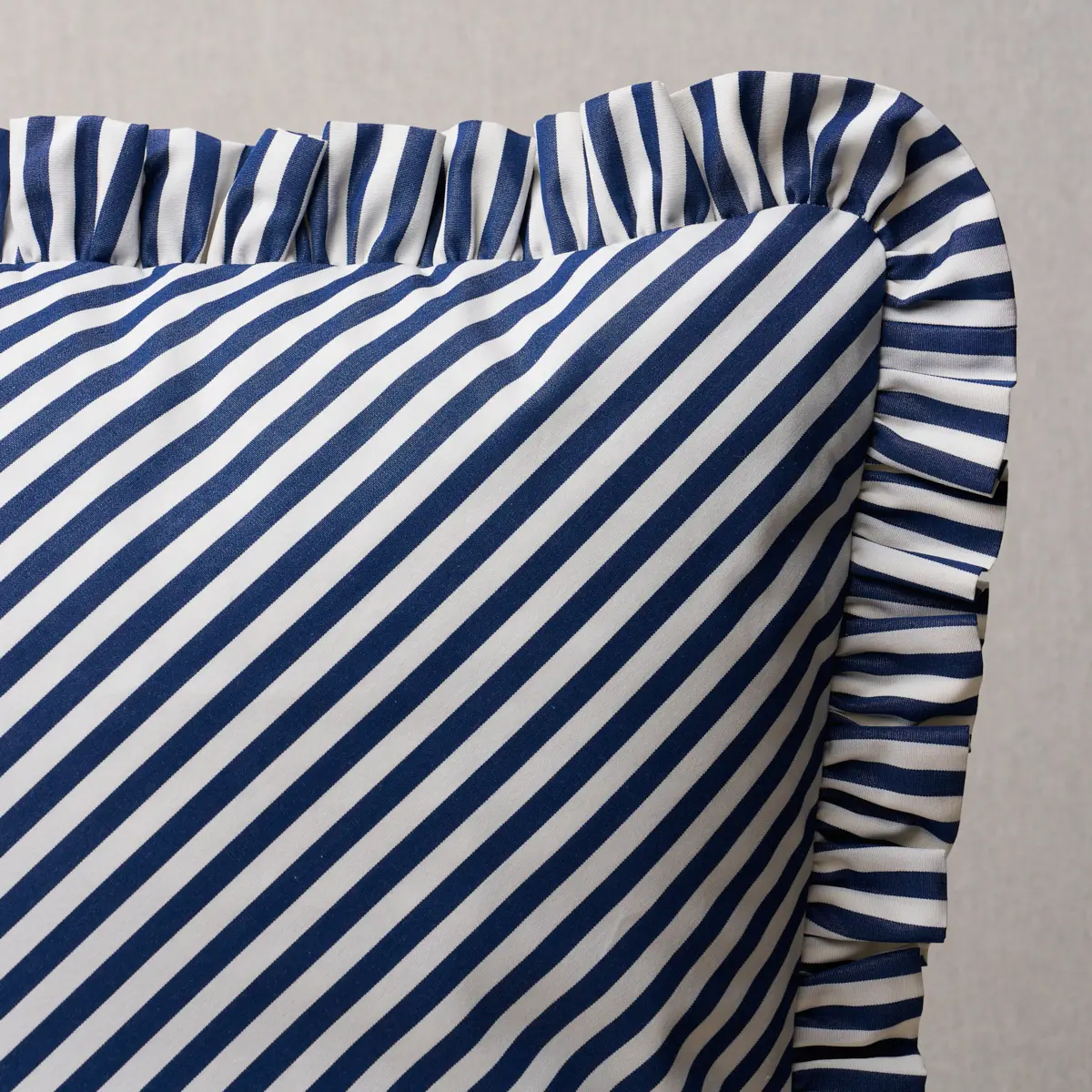 Brigitte Stripe Pillow_ NAVY