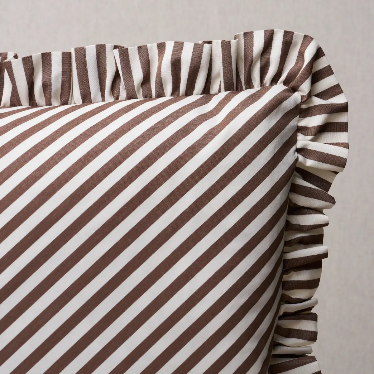 Brigitte Stripe Pillow_ BROWN
