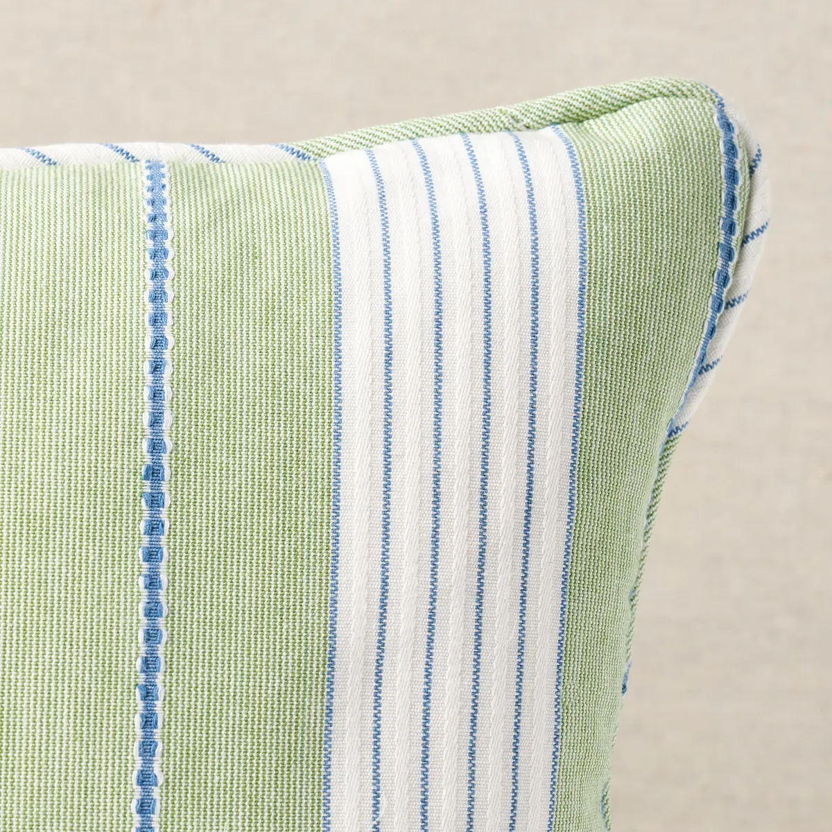 Audrey Stripe Pillow_ GREEN