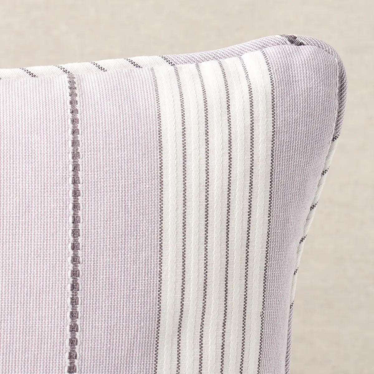 Audrey Stripe Pillow_ LILAC