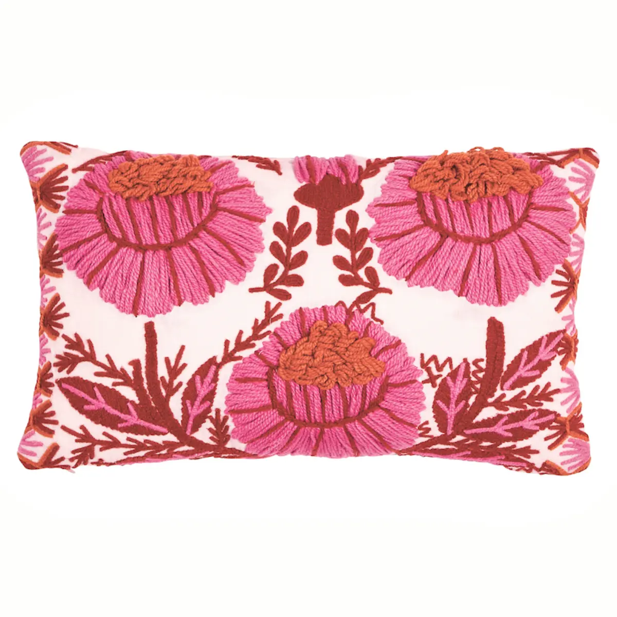 Marguerite Embroidery Pillow B_ BLOSSOM