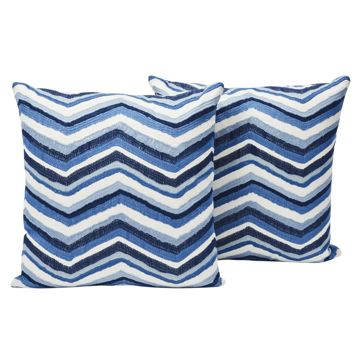 Shasta Embroidery Pillow_ BLUE