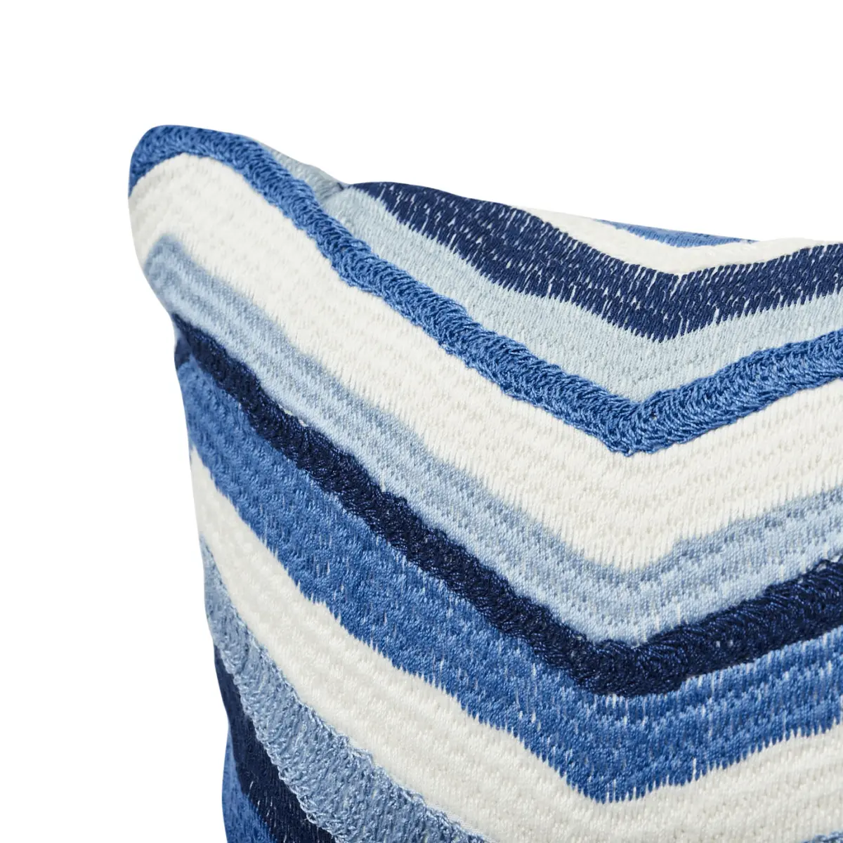 Shasta Embroidery Pillow_ BLUE