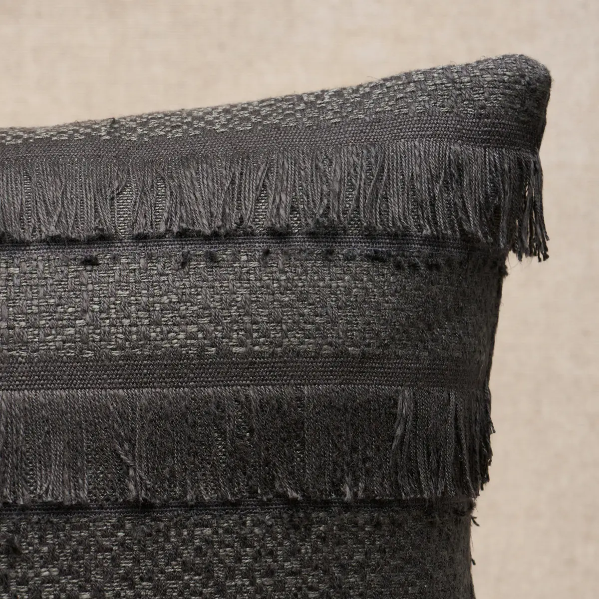 Acadia Pillow_ CHARCOAL