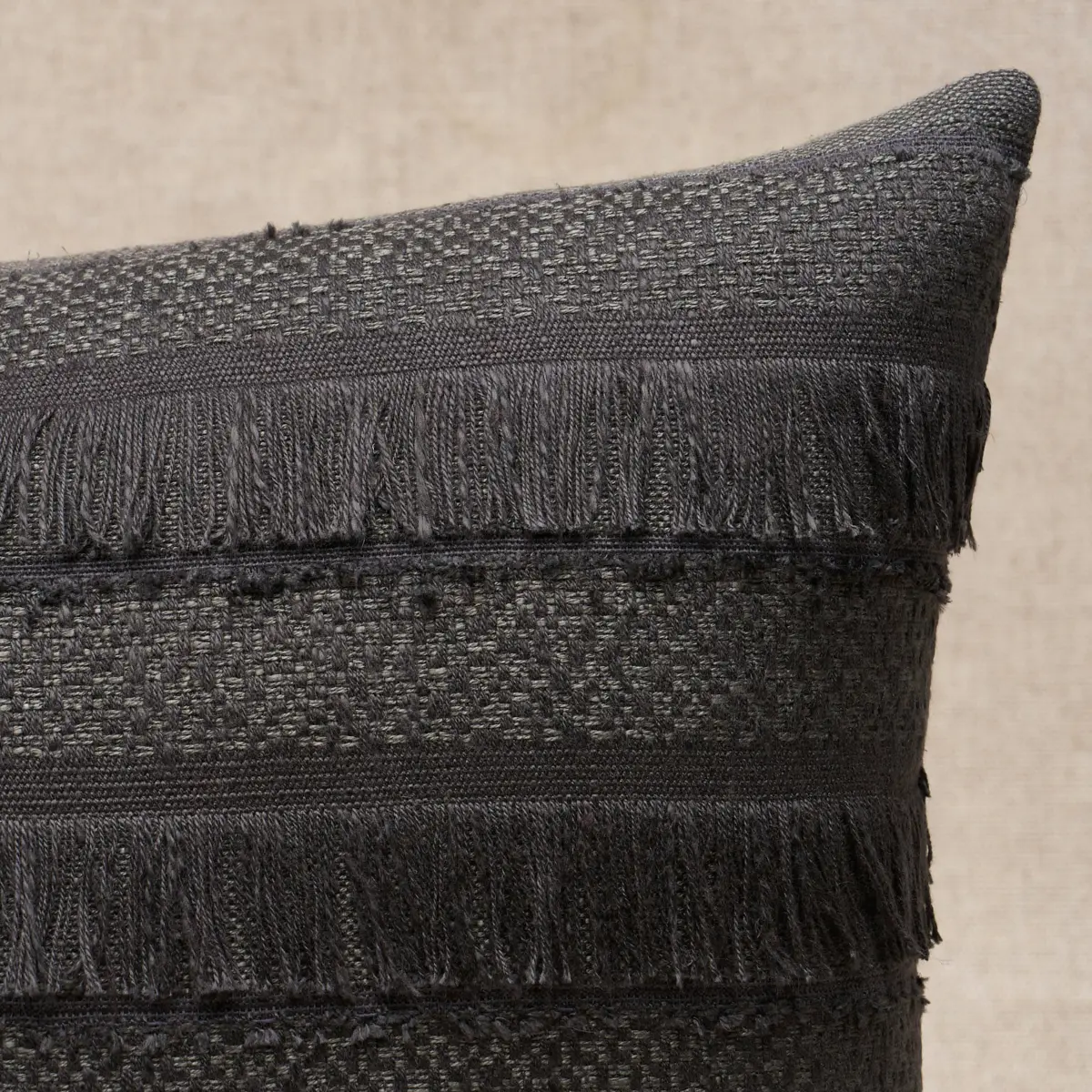 Acadia Pillow_ CHARCOAL