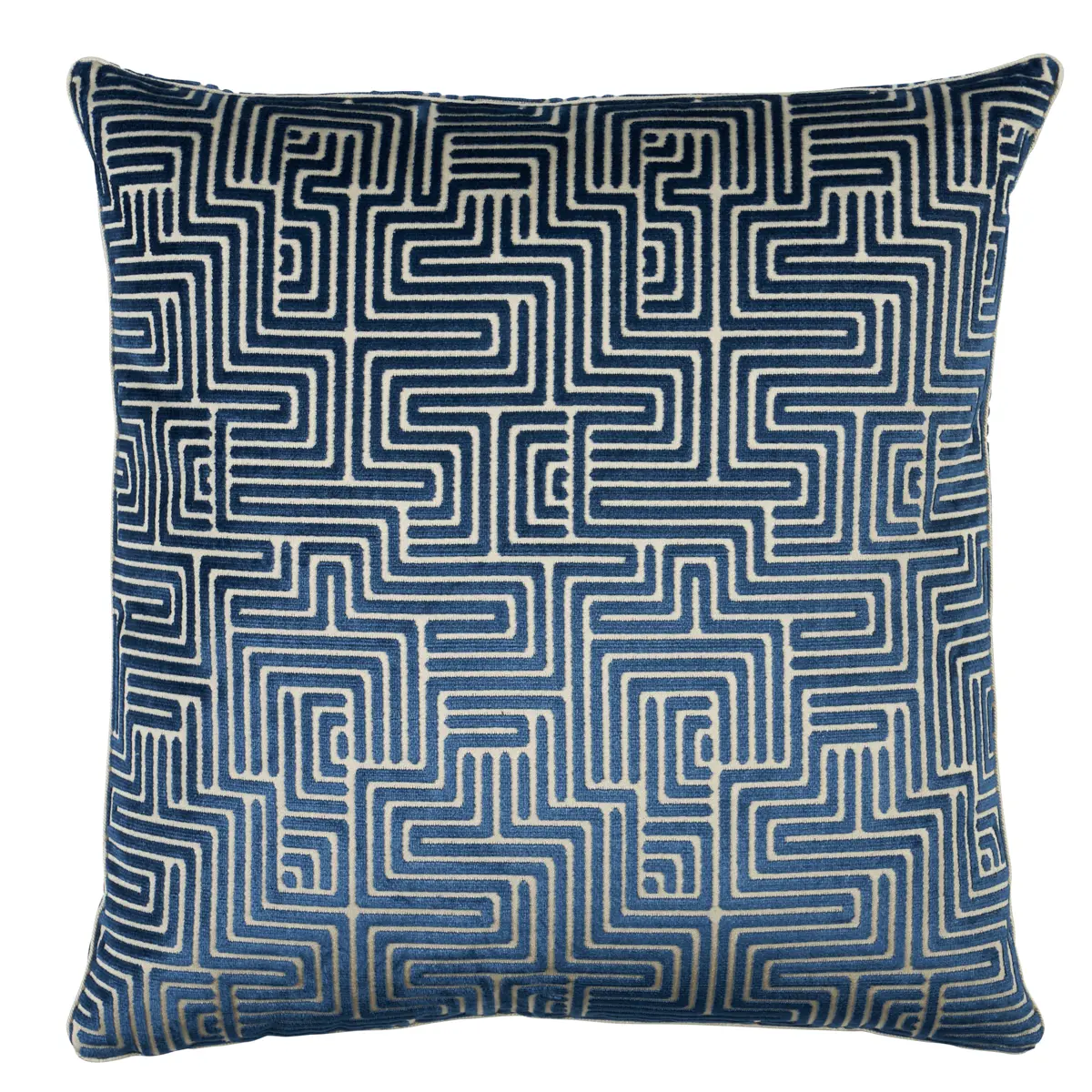 Lisboa Velvet Pillow_ MIDNIGHT BLUE
