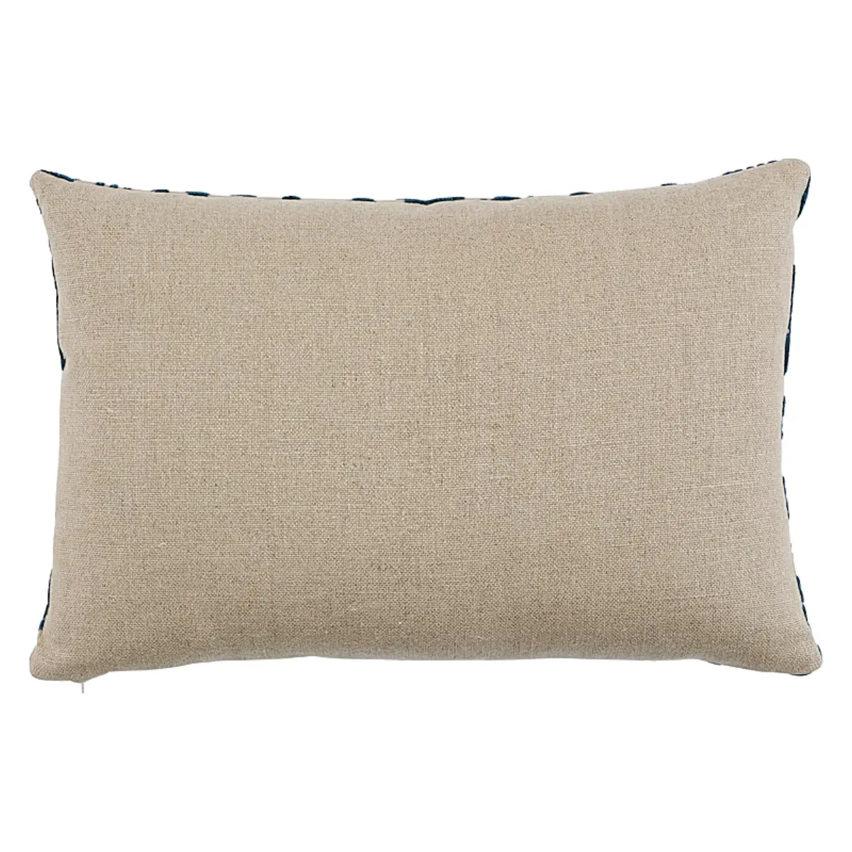 Pavone Velvet Pillow_ PEACOCK & SAND