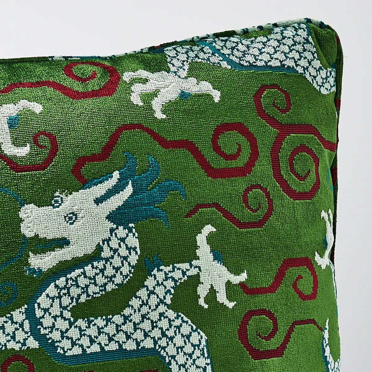 Bixi Velvet Pillow_ EMERALD