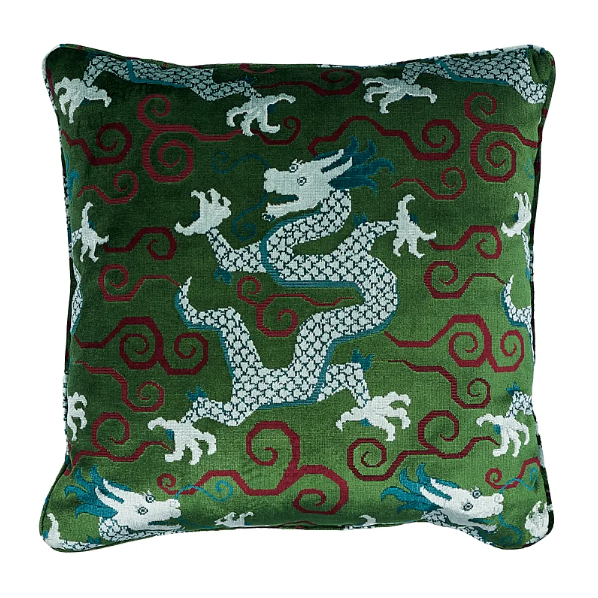 Bixi Velvet Pillow_ EMERALD