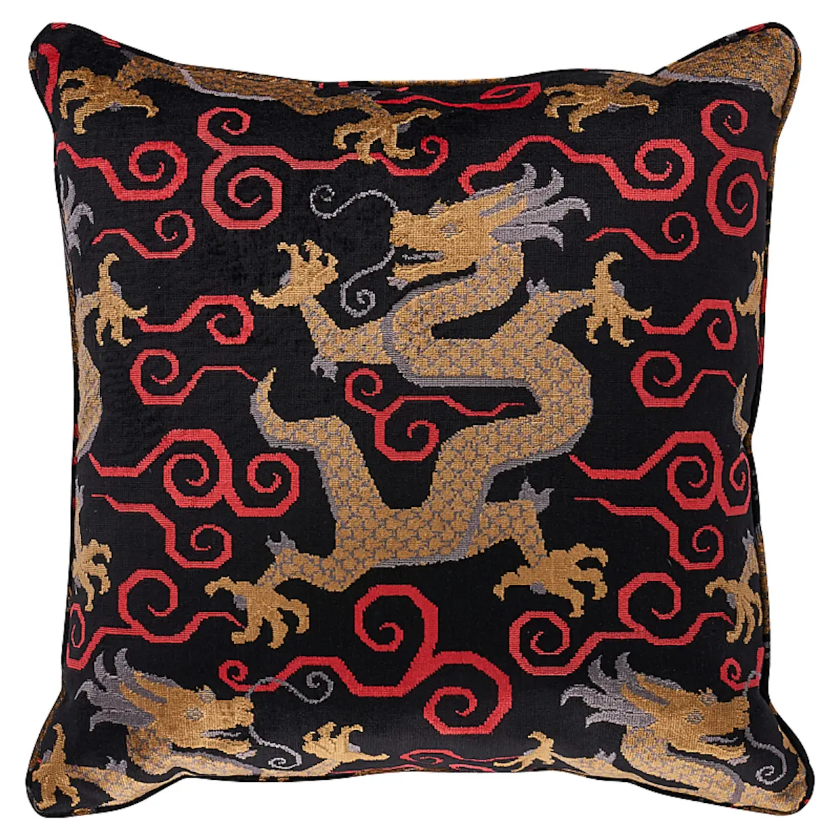 Bixi Velvet Pillow_ ONYX
