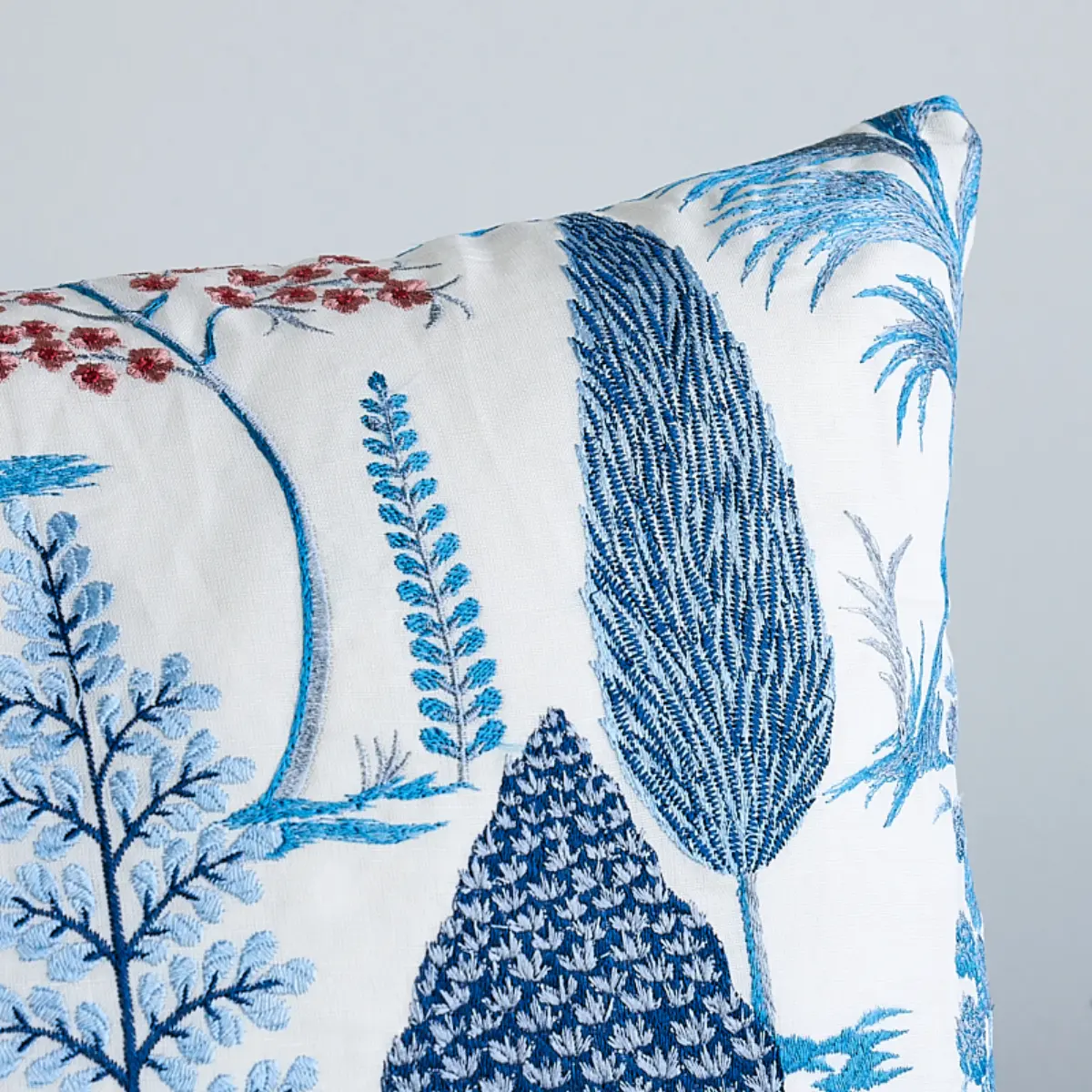 Pandora Embroidery Pillow_ DELFT & ROSE