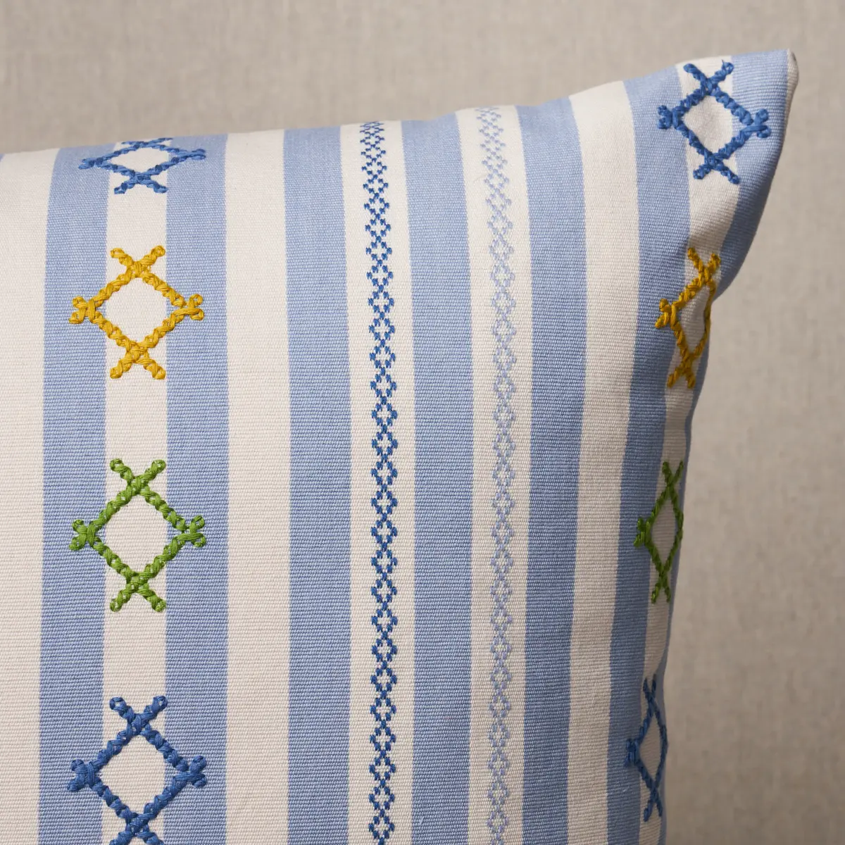 Rhodes Stripe Pillow_ SKY