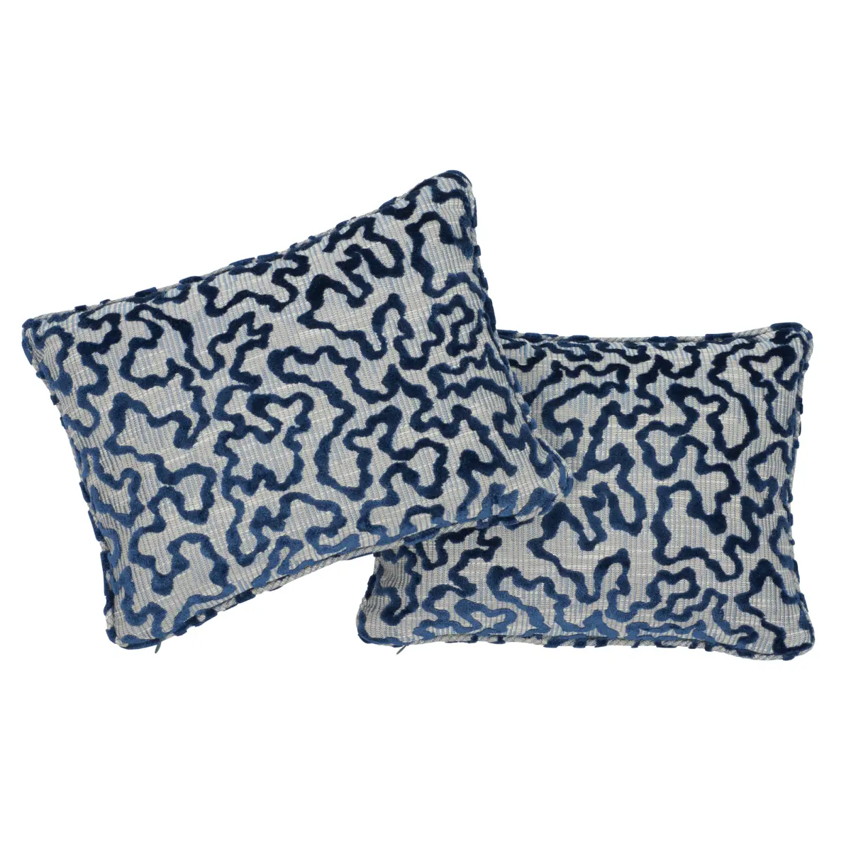 Janis Velvet Pillow_ BLUE