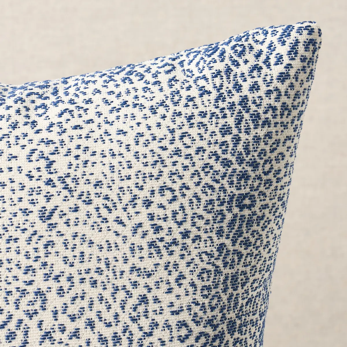 Mini Leopard Indoor/Outdoor Pillow_ NAVY