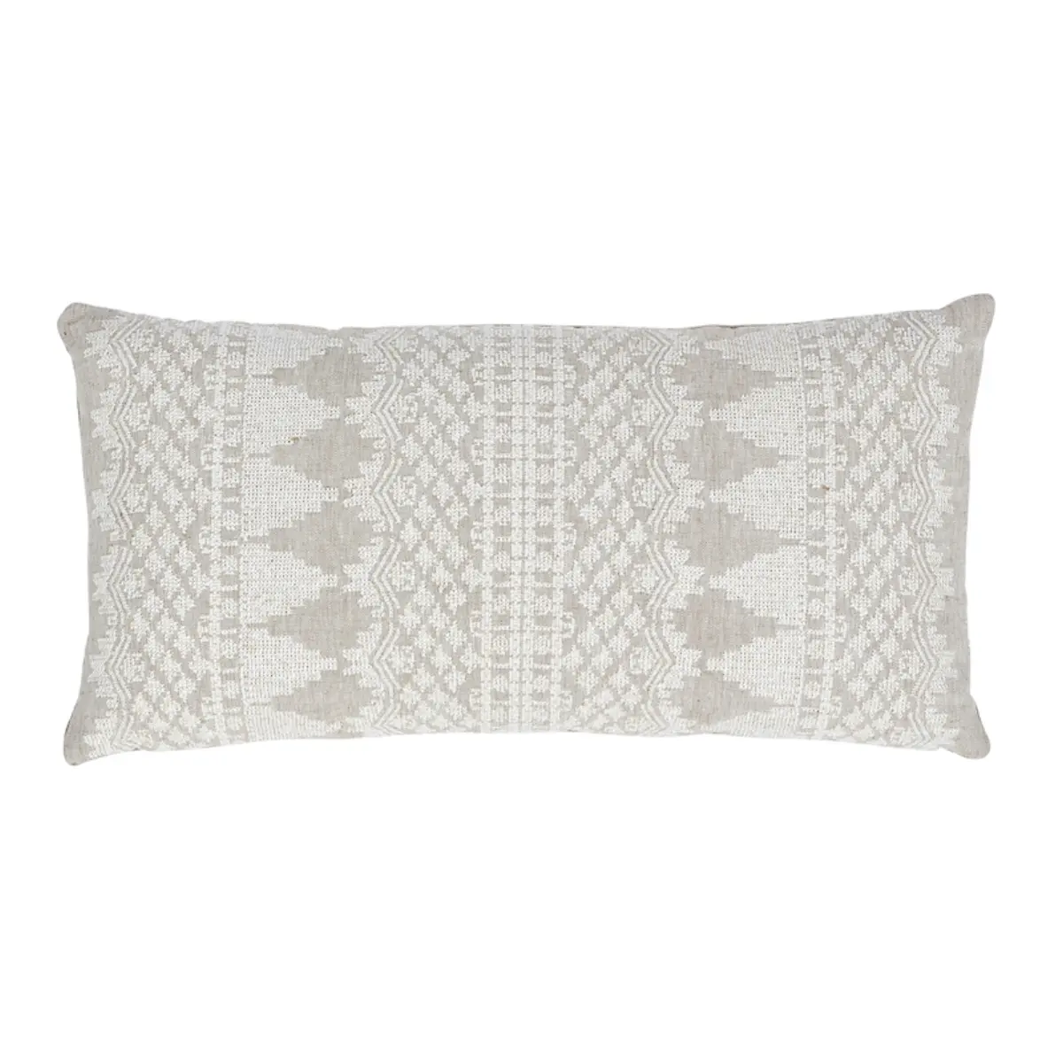 Wentworth Embroidery Pillow_ NATURAL