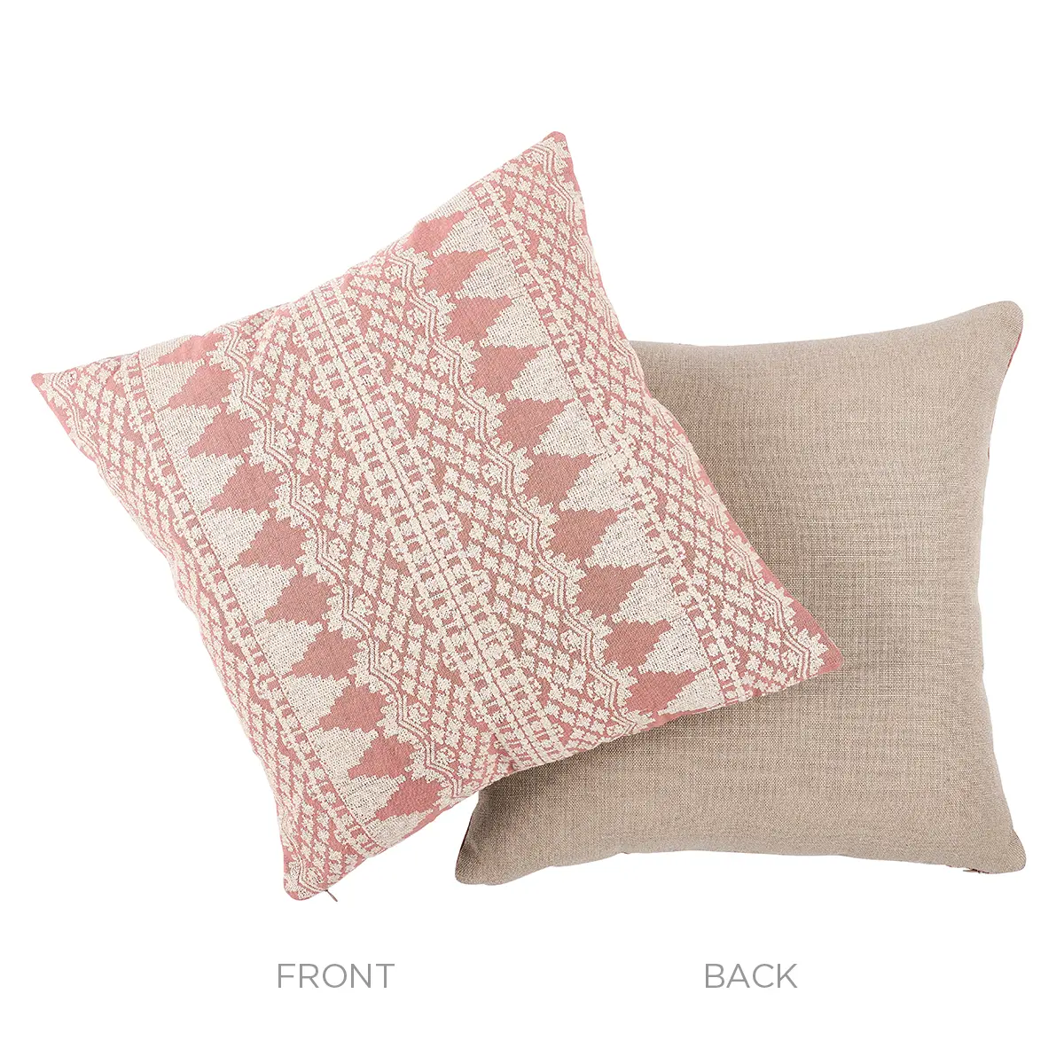Wentworth Embroidery Pillow_ ROSE