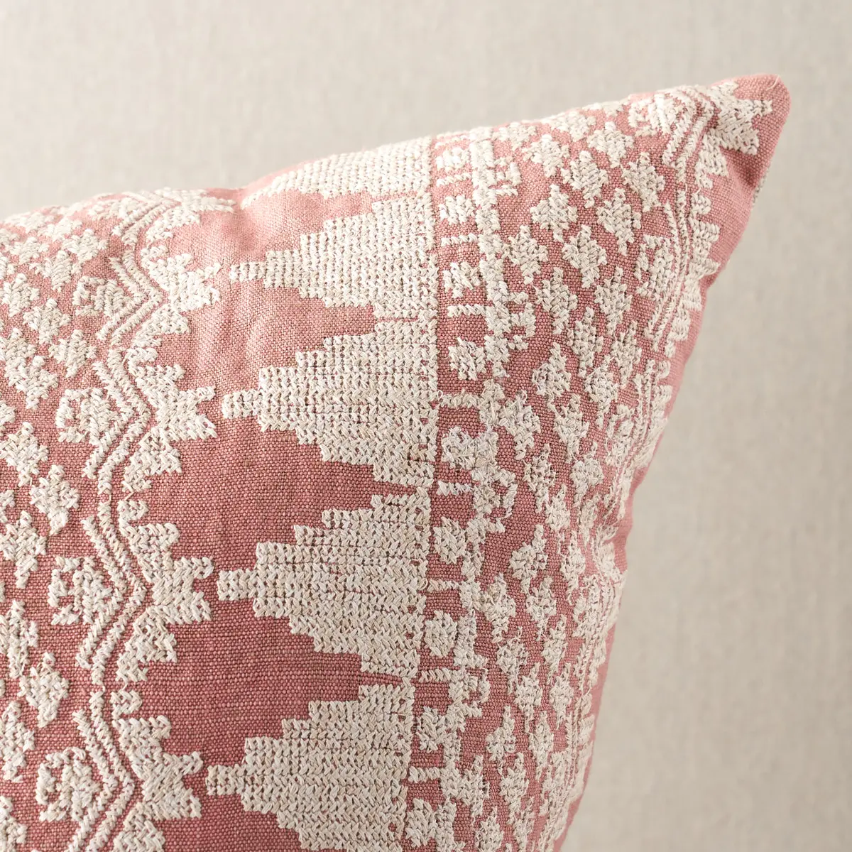 Wentworth Embroidery Pillow_ ROSE